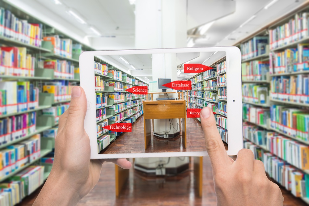 Novatia - tablet with augmented reality in school library