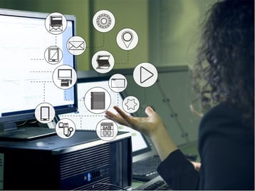 Woman questioning software options